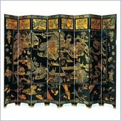 Wayborn Summer Palace Room Divider in Black/Gold
