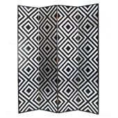 Wayborn Moderage Room Divider in Black/Silver