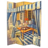 Wayborn Hand Painted The Patio Room Divider