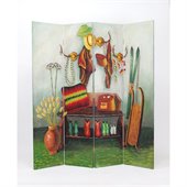 Wayborn Hand Painted The Cowboy Room Divider
