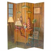 Wayborn Hand Painted Fisherman Room Divider