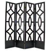 Wayborn Charleston Room Divider in Antique Black