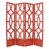 Wayborn Charleston Room Divider in China Red