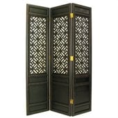 Wayborn Suchow Window Room Divider in Antique Black