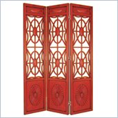 Wayborn Spider Web Room Divider in China Red