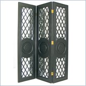 Wayborn Mirror Room Divider in Antique Black