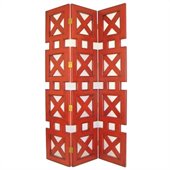 Wayborn Hunter Room Divider in China Red