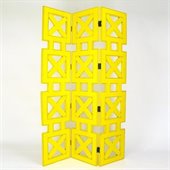 Wayborn Hunter Room Divider in Yellow