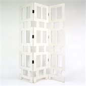 Wayborn Abertson Room Divider in Whitewash