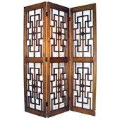 Wayborn Red Chamber Room Divider in Brown