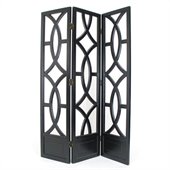Wayborn Charleston Room Divider in Antique Black