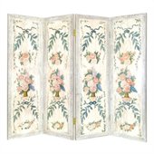 Wayborn Hand Painted Light Floral Wall Room Divider
