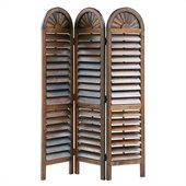 Wayborn Chinese Oakwood Royal Venetian Room Divider in Brown