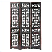 Wayborn Chinese Oakwood West Lake Room Divider in Brown