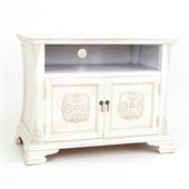Wayborn Medallion TV Cabinet in Whitewash