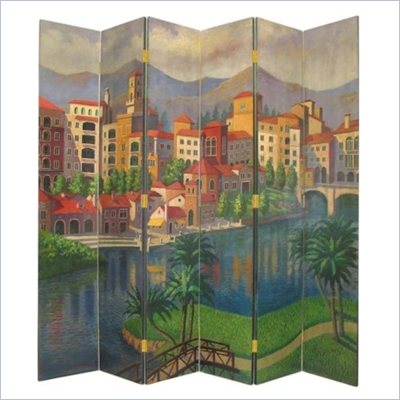 Wayborn Hand Painted Country Club Room Divider