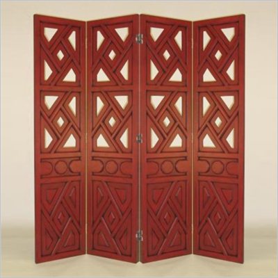 Wayborn Windmill Room Divider in China Red