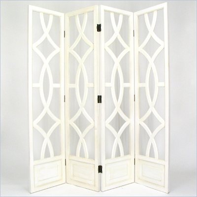 Wayborn Charleston Room Divider in Whitewash