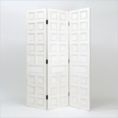 Wayborn Katherine Room Divider in Whitewash