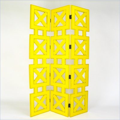 Wayborn Hunter Room Divider in Yellow
