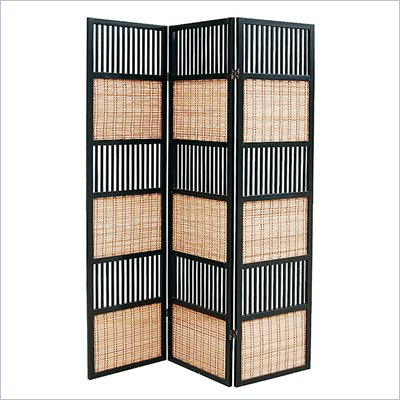 Wayborn Tata Room Divider in Black/Brown