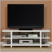 Altra Furniture Hollow Core 60 Inch TV Stand in White