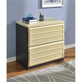 Altra Furniture Benjamin Lateral Filing Cabinet in Natural and Gray