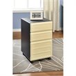 ADD TO YOUR SET: Altra Furniture Benjamin Mobile Vertical Filing Cabinet in Natural and Gray