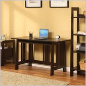 Altra Furniture Modern Mission Computer Desk in Chocolate Wenge