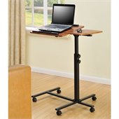 Altra Furniture Laptop Cart in Cherry and Black