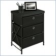 ADD TO YOUR SET: Altra Furniture Three Bin Storage Unit in Black
