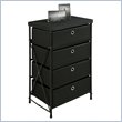 ADD TO YOUR SET: Altra Furniture Four Bin Storage Unit in Black