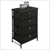 Altra Furniture Four Bin Storage Unit in Black