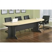 Altra Furniture Benjamin Large Conference Table in Natural and Gray