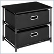 ADD TO YOUR SET: Altra Furniture 2 Bin Storage Unit in Black