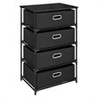 ADD TO YOUR SET: Altra Furniture 4 Bin Storage End Table in Black