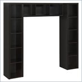 Altra Furniture Parsons Bookcases and Bridge Set in Black