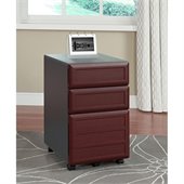 Altra Furniture Pursuit Vertical File in Cherry and Gray