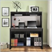 Altra Furniture Hardy Computer Desk with Hutch in Espresso