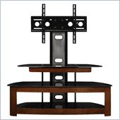 Altra Furniture TV Stand with Mount in Cherry/Black