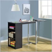 Altra Furniture Bobbi Standing Craft Desk in Espresso Finish