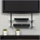 Altra Furniture Quick Mount with 2 glass Shelves in Black Finish