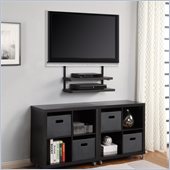Altra Furniture Quick Mount with 2 HC Shelves in Black Finish