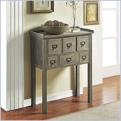 Altra Furniture 6 drawer Accent Console Table in Gray Finish