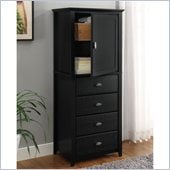 Altra Furniture Chelsea Lingerie Storage Chest in Black Finish