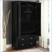 Altra Furniture Chelsea Storage Armoire in Black Finish