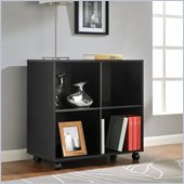 Altra Furniture 4 Cube Mobile Storage in Black Finish