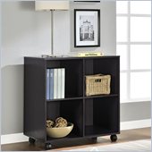 Altra Furniture 4 Cube Mobile Storage in Espresso Finish