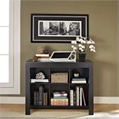Altra Furniture Desk with Drawer and Bookcase in Black Oak