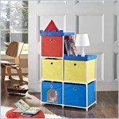 Altra Furniture 5-bin Storage Unit with Castle Theme
